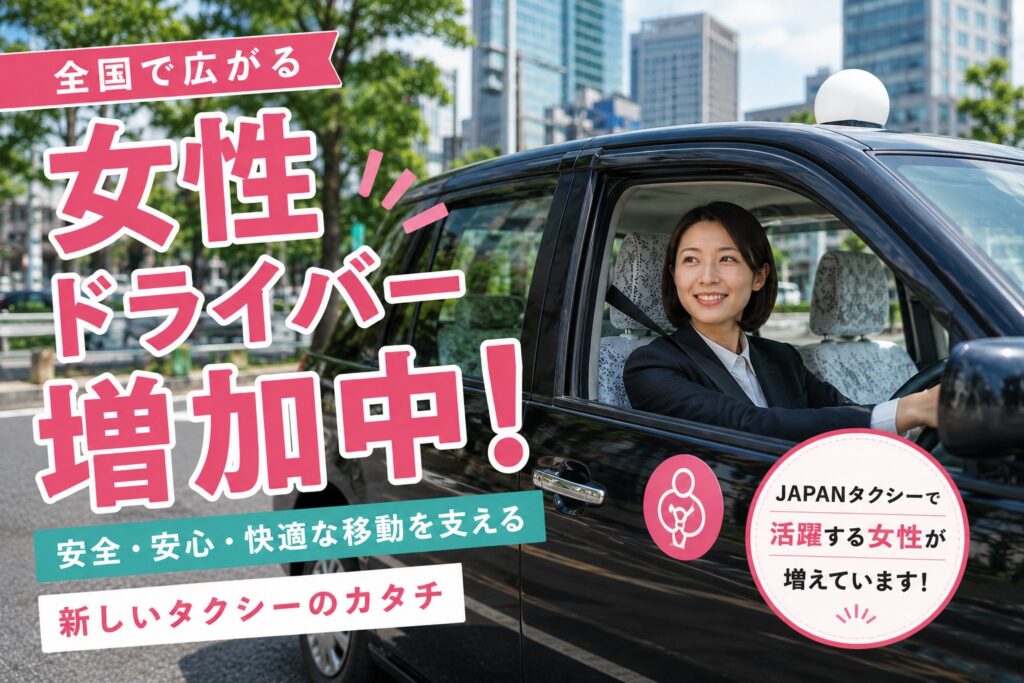 女性タクシードライバー 画像